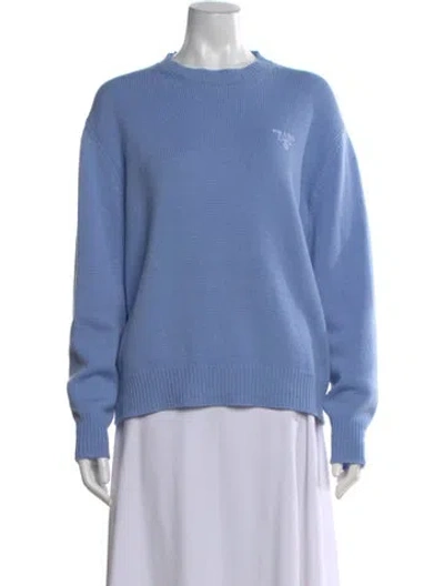 Pre-owned Prada 2022 Cashmere Sweater In Blue