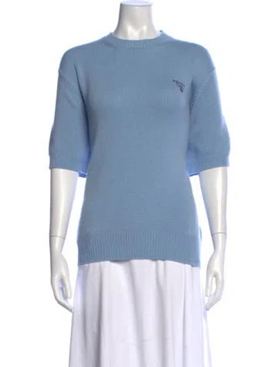 Pre-owned Prada 2022 Cashmere Sweater In Blue