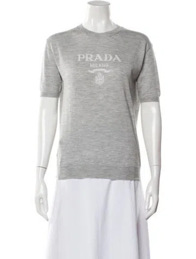 Pre-owned Prada 2022 Cashmere Sweater In Gray