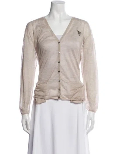 Pre-owned Prada 2022 Cashmere Sweater In Neutral