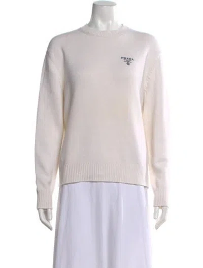 Pre-owned Prada 2022 Cashmere Sweater In Neutral