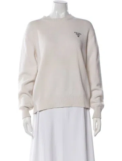 Pre-owned Prada 2022 Cashmere Sweater In Neutral