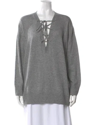 Pre-owned Prada 2022 Cashmere Sweater W/ Tags In Gray