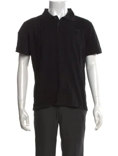Pre-owned Prada 2022 Collar Polo Shirt In Black