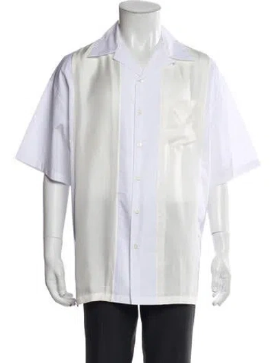 Pre-owned Prada 2022 Colorblock Pattern Jersey In White
