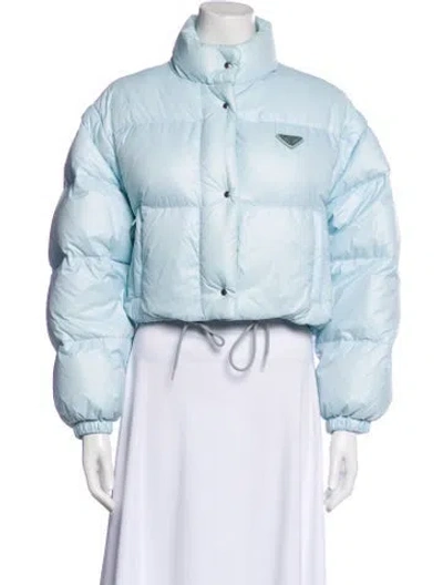 Pre-owned Prada 2022 Convertible Down Jacket In Blue
