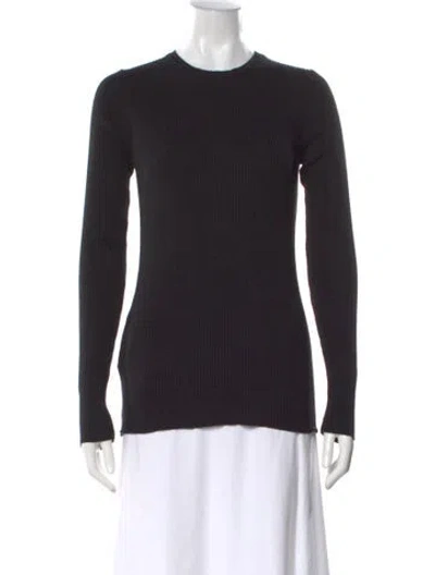 Pre-owned Prada 2022 Crew Neck Sweater In Black