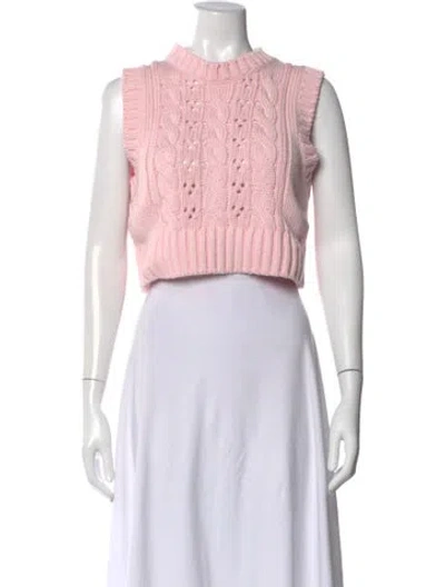Pre-owned Prada 2022 Crew Neck Sweater In Pink