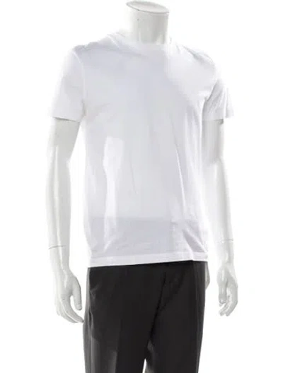 Pre-owned Prada 2022 Crew Neck T-shirt In White
