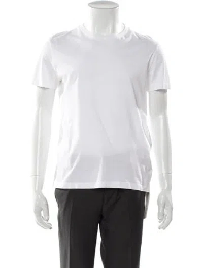 Pre-owned Prada 2022 Crew Neck T-shirt In White