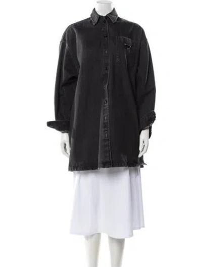 Pre-owned Prada 2022 Denim Jacket In Black