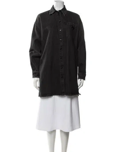 Pre-owned Prada 2022 Denim Jacket In Black