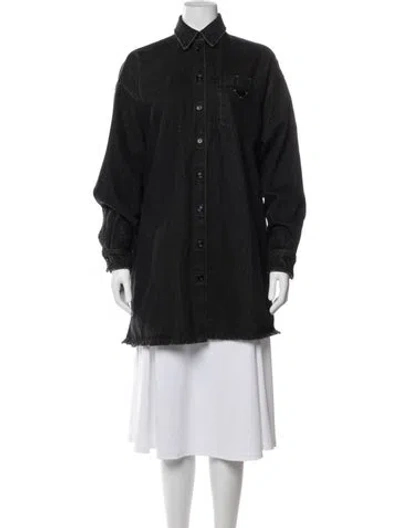 Pre-owned Prada 2022 Denim Jacket In Black