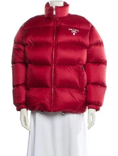 Pre-owned Prada 2022 Down Jacket W/ Tags In Red