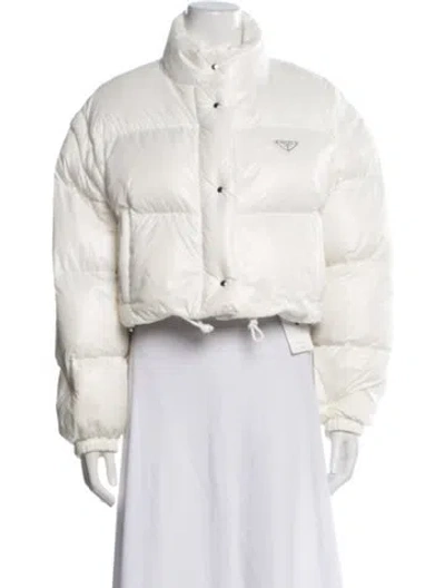 Pre-owned Prada 2022 Down Jacket W/ Tags In White