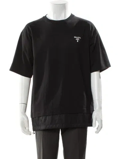 Pre-owned Prada 2022 Graphic Print T-shirt In Black