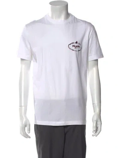 Pre-owned Prada 2022 Graphic Print T-shirt In White