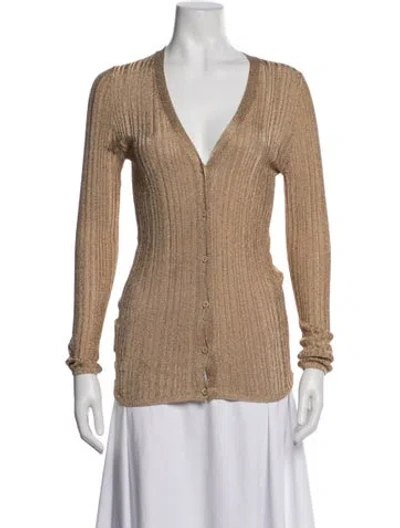 Pre-owned Prada 2022 Holiday Sweater In Gold/metallic