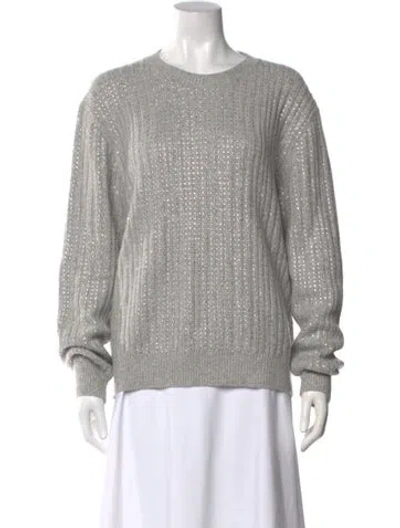 Pre-owned Prada 2022 Holiday Sweater In Gray