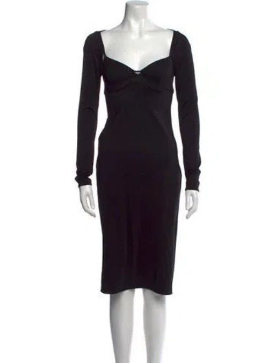 Pre-owned Prada 2022 Knee-length Dress In Black