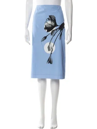 Pre-owned Prada 2022 Knee-length Skirt In Blue