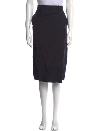 Pre-owned Prada 2022 Knee-length Skirt In Gray