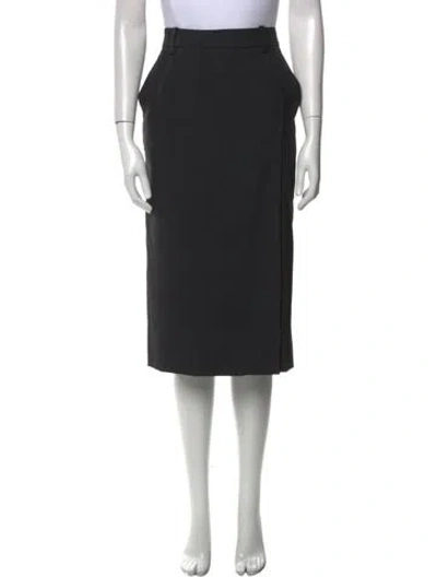 Pre-owned Prada 2022 Knee-length Skirt In Gray