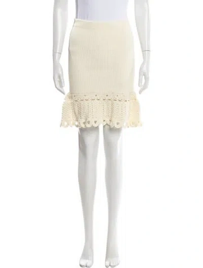 Pre-owned Prada 2022 Knee-length Skirt W/ Tags In Neutral