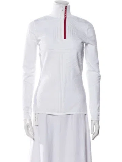 Pre-owned Prada 2022 Linea Rossa Sweater In White