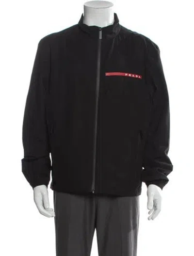Pre-owned Prada 2022 Linea Rossa Windbreaker In Gray