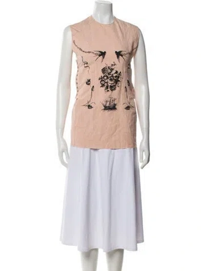 Pre-owned Prada 2022 Linen Tunic In Pink