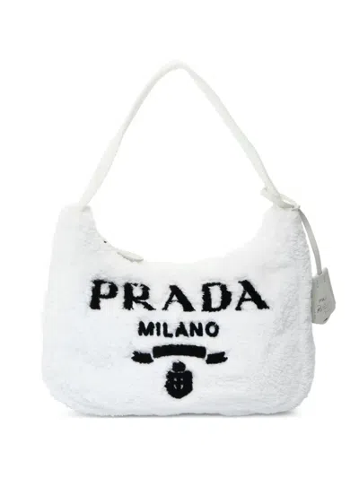 Pre-owned Prada 2022 Logo Tote Bag In White