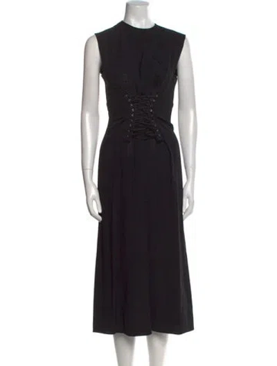 Pre-owned Prada 2022 Long Dress In Black