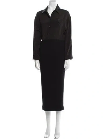 Pre-owned Prada 2022 Long Dress In Black