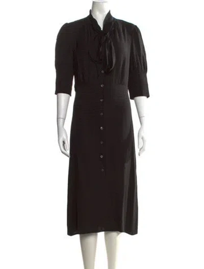 Pre-owned Prada 2022 Long Dress In Black