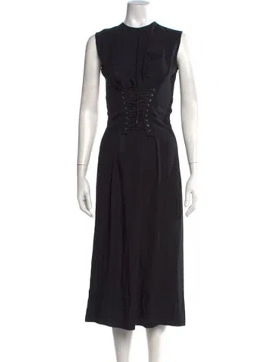 Pre-owned Prada 2022 Long Dress In Black