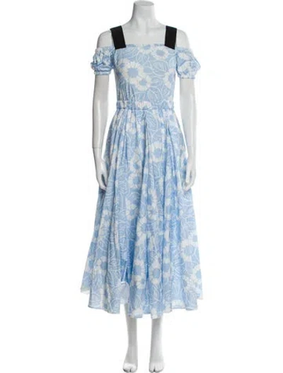 Pre-owned Prada 2022 Long Dress In Blue