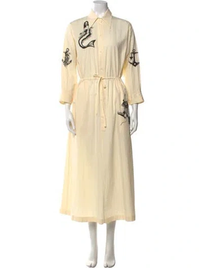 Pre-owned Prada 2022 Long Dress In Neutral