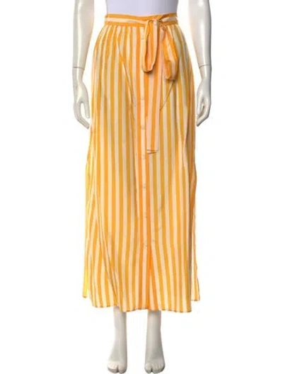 Pre-owned Prada 2022 Long Skirt In Yellow