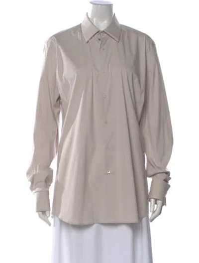 Pre-owned Prada 2022 Long Sleeve Shirt In Gray