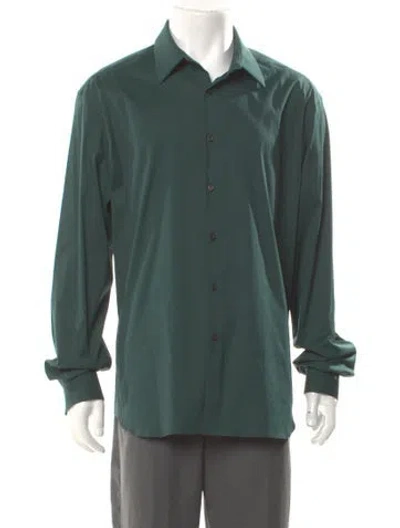 Pre-owned Prada 2022 Long Sleeve Shirt In Green