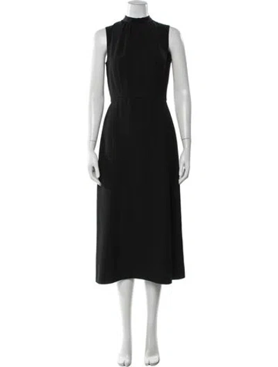 Pre-owned Prada 2022 Midi Length Dress In Black