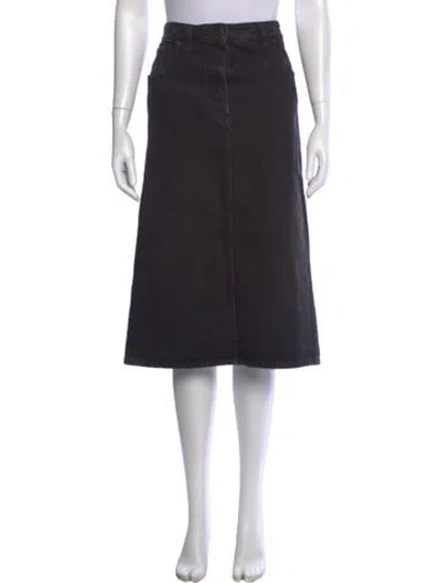 Pre-owned Prada 2022 Midi Length Skirt In Black