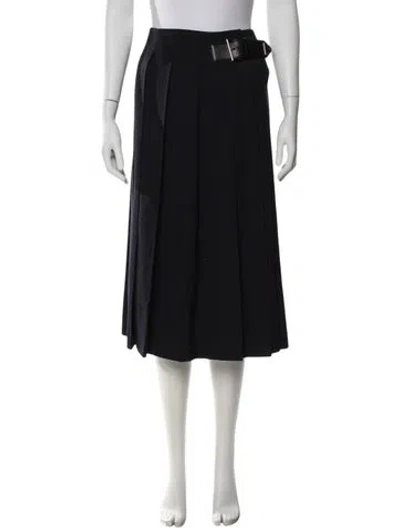 Pre-owned Prada 2022 Midi Length Skirt In Blue