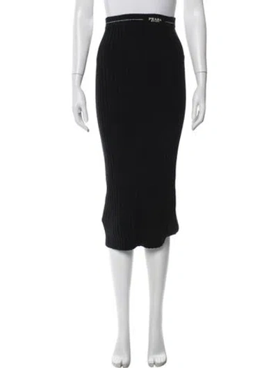 Pre-owned Prada 2022 Midi Length Skirt W/ Tags In Blue