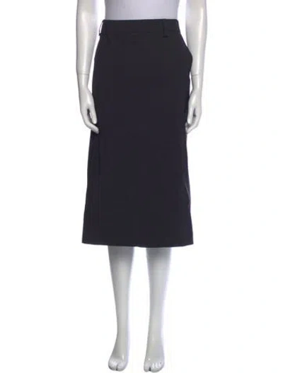 Pre-owned Prada 2022 Midi Length Skirt W/ Tags In Gray