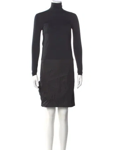 Pre-owned Prada 2022 Mini Dress In Black
