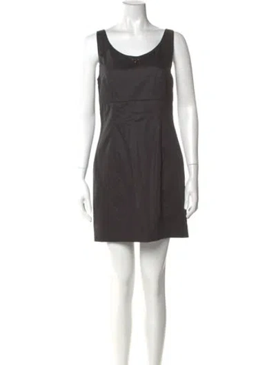 Pre-owned Prada 2022 Mini Dress In Black