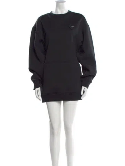 Pre-owned Prada 2022 Mini Dress In Black