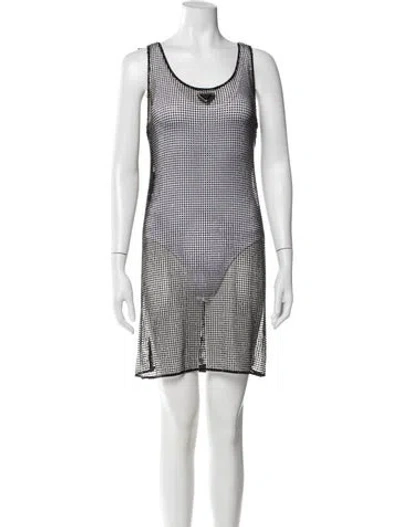 Pre-owned Prada 2022 Mini Dress In Black